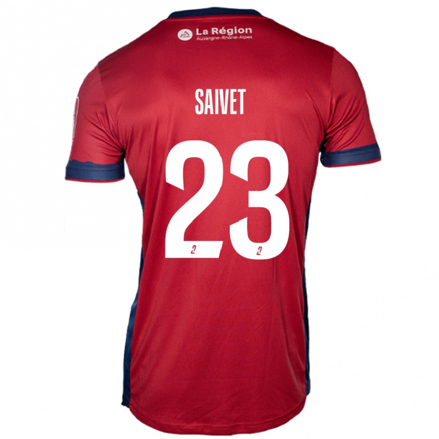 Niño Fútbol Camiseta Henri Saivet #23 Borgoña Claro 1ª Equipación 2024/25 México