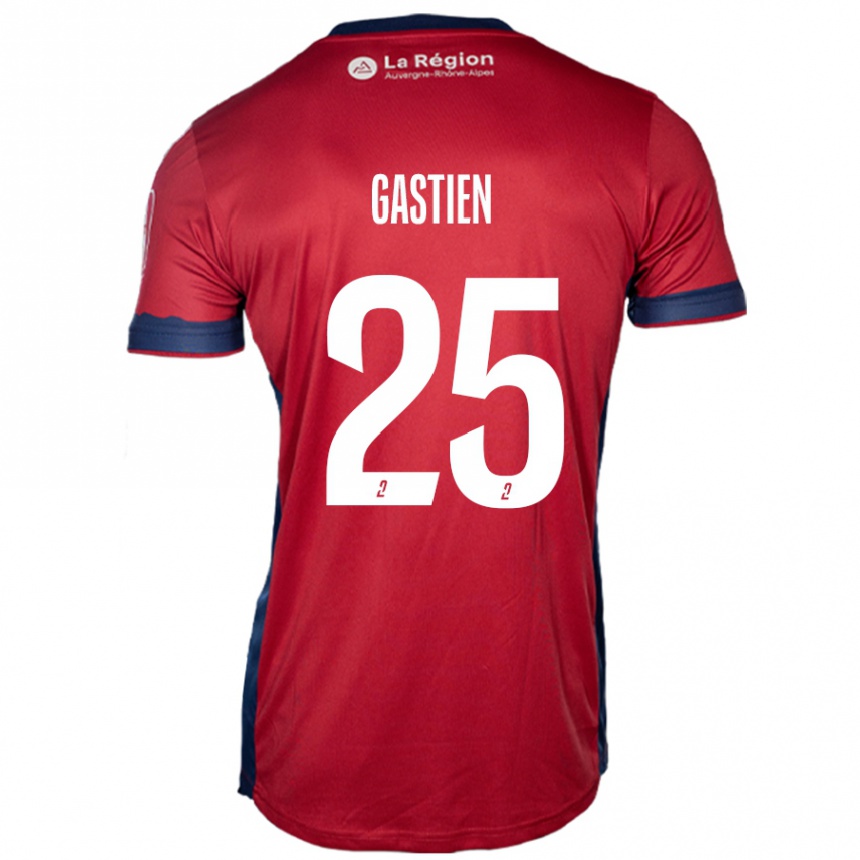 Niño Fútbol Camiseta Johan Gastien #25 Borgoña Claro 1ª Equipación 2024/25 México