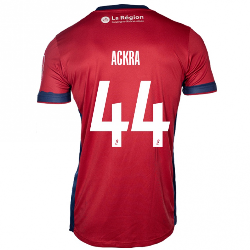 Niño Fútbol Camiseta Allan Ackra #44 Borgoña Claro 1ª Equipación 2024/25 México