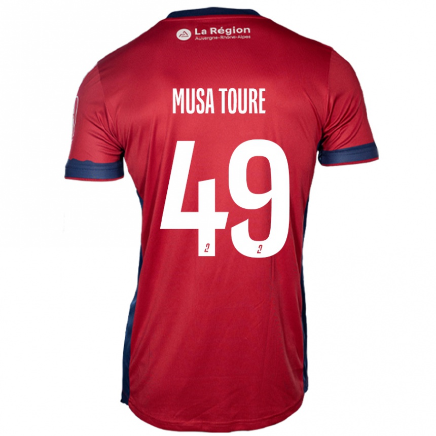 Niño Fútbol Camiseta Musa Toure #49 Borgoña Claro 1ª Equipación 2024/25 México