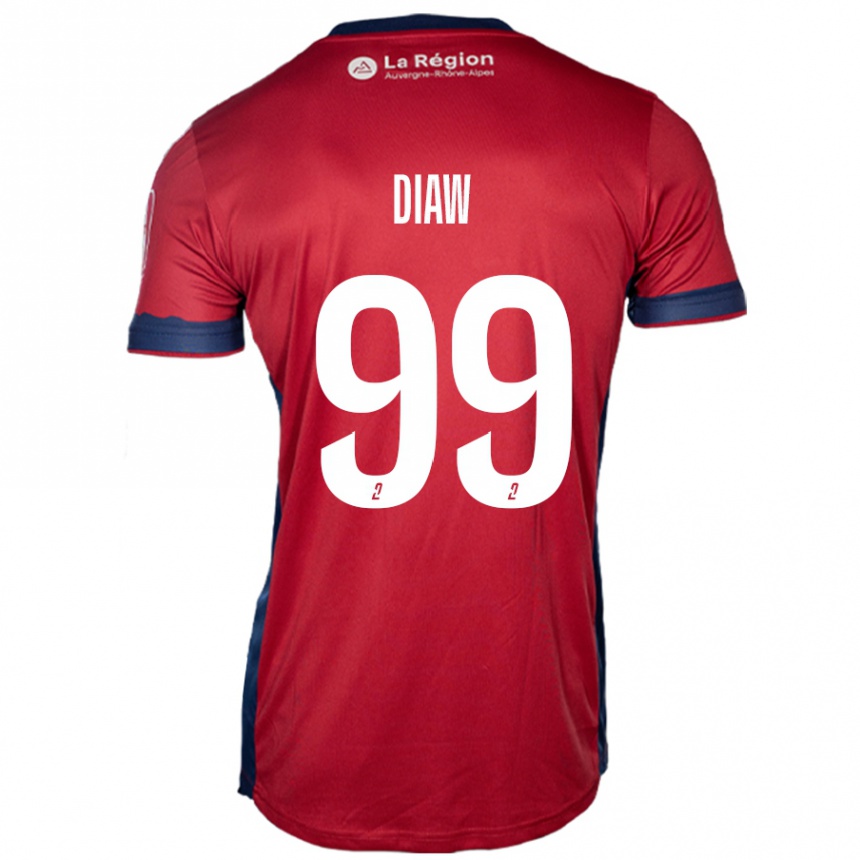 Niño Fútbol Camiseta Mory Diaw #99 Borgoña Claro 1ª Equipación 2024/25 México