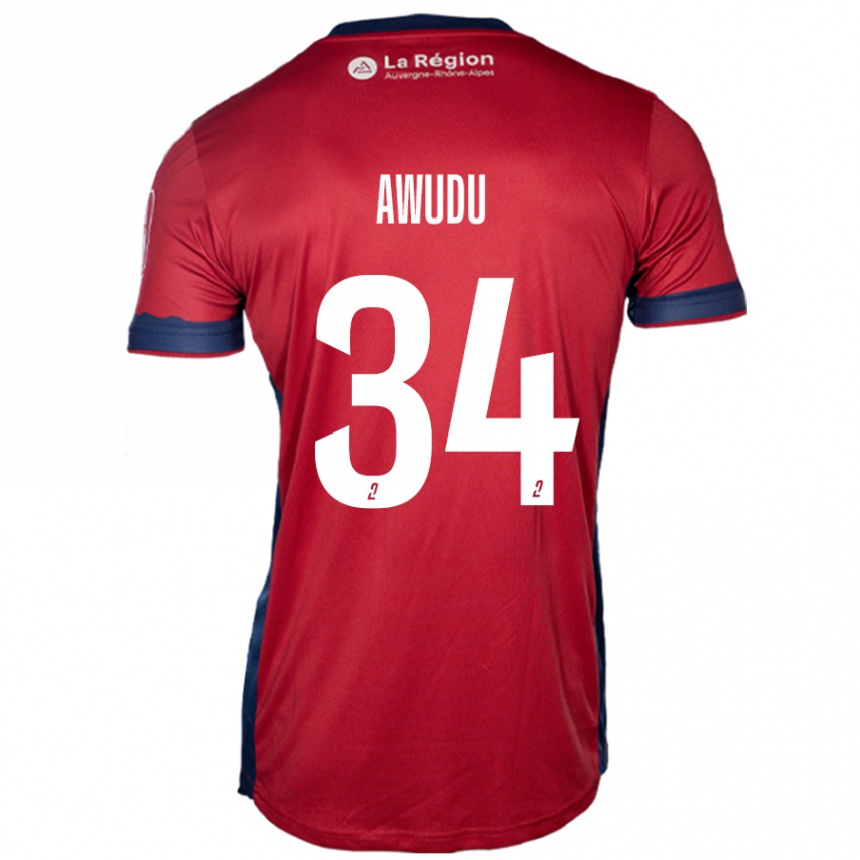 Niño Fútbol Camiseta Sumaila Awudu #34 Borgoña Claro 1ª Equipación 2024/25 México