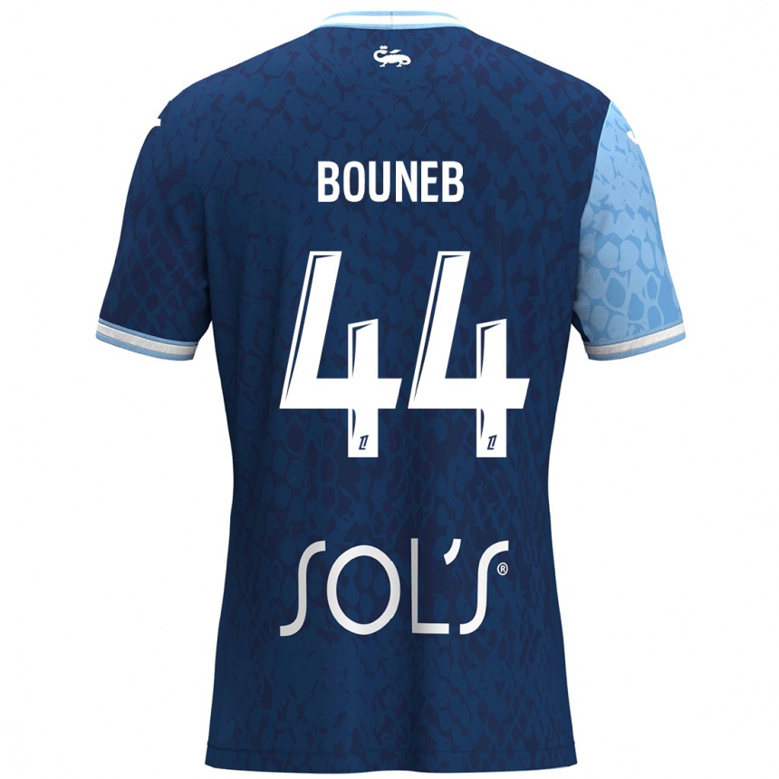 Niño Fútbol Camiseta Ismaïl Bouneb #44 Azul Cielo Azul Oscuro 1ª Equipación 2024/25 México