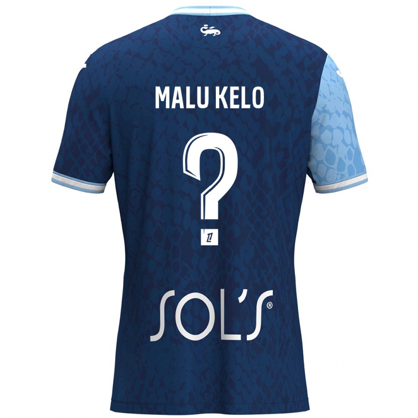 Niño Fútbol Camiseta Yohann Malu Kelo #0 Azul Cielo Azul Oscuro 1ª Equipación 2024/25 México