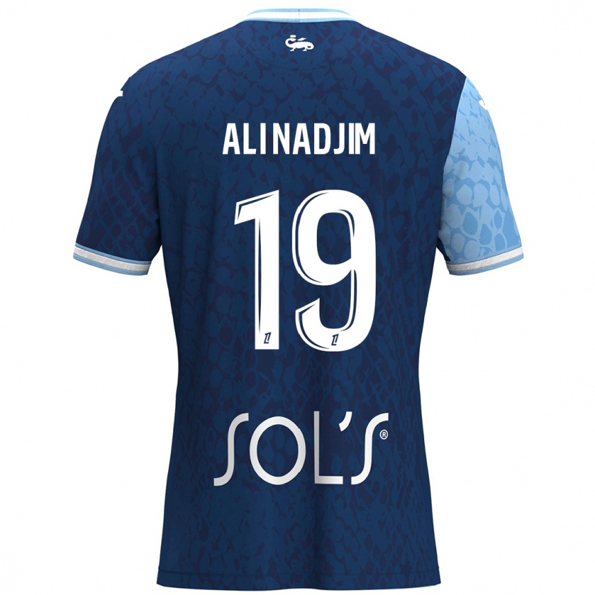 Niño Fútbol Camiseta Nadjma Ali Nadjim #19 Azul Cielo Azul Oscuro 1ª Equipación 2024/25 México