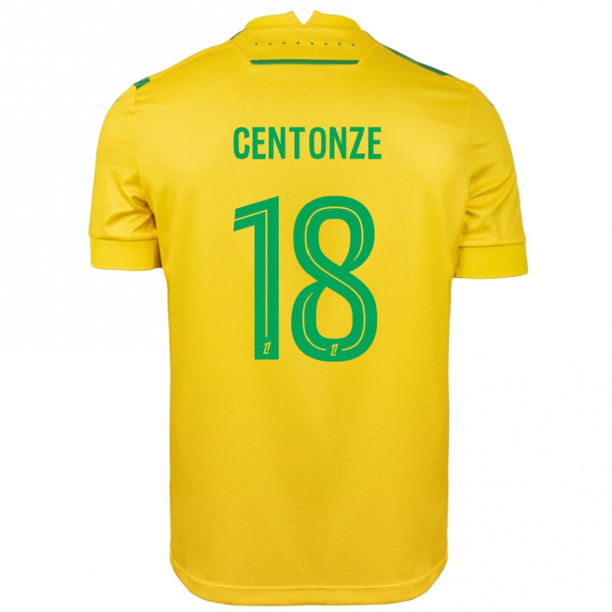 Niño Fútbol Camiseta Fabien Centonze #18 Amarillo Verde 1ª Equipación 2024/25 México