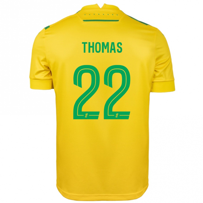 Niño Fútbol Camiseta Sorba Thomas #22 Amarillo Verde 1ª Equipación 2024/25 México