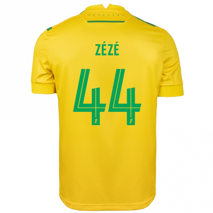 Niño Fútbol Camiseta Nathan Zézé #44 Amarillo Verde 1ª Equipación 2024/25 México