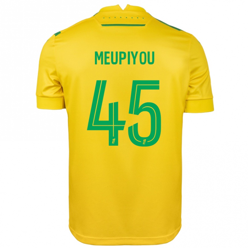 Niño Fútbol Camiseta Bastien Meupiyou #45 Amarillo Verde 1ª Equipación 2024/25 México