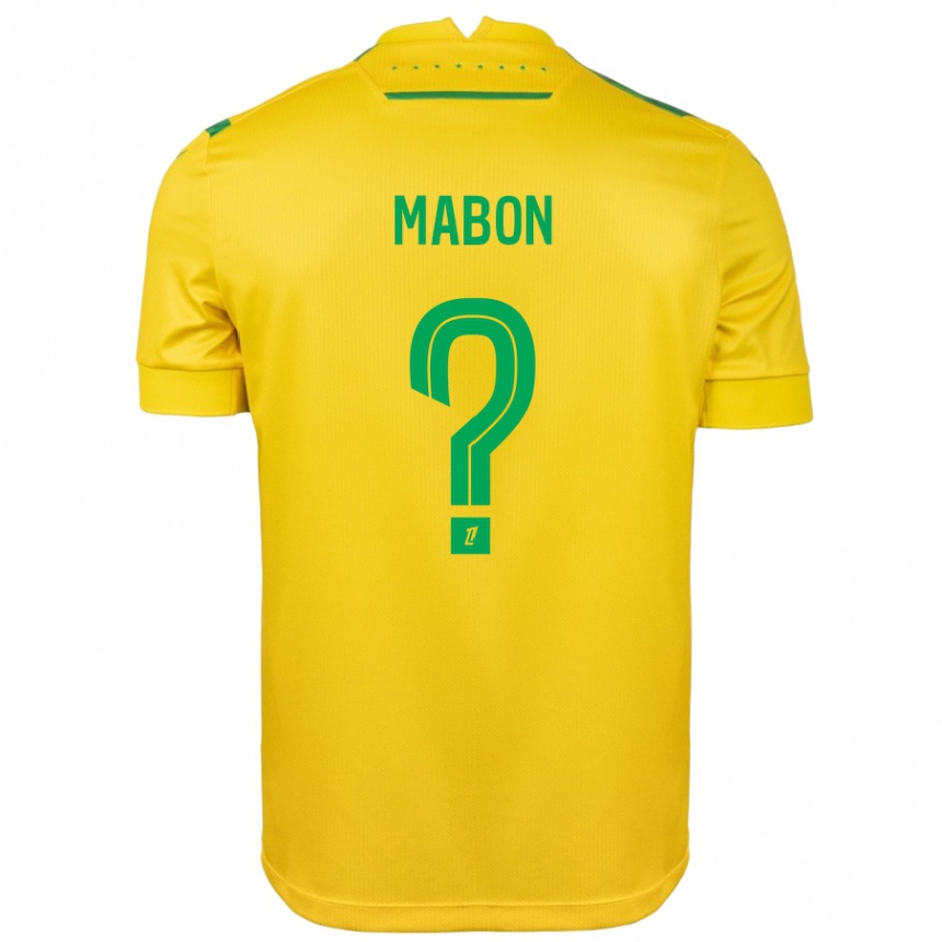 Niño Fútbol Camiseta Tom Mabon #0 Amarillo Verde 1ª Equipación 2024/25 México