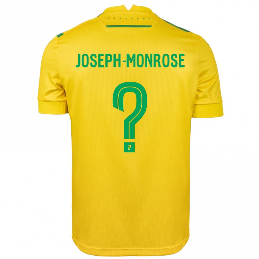 Niño Fútbol Camiseta Florian Joseph-Monrose #0 Amarillo Verde 1ª Equipación 2024/25 México