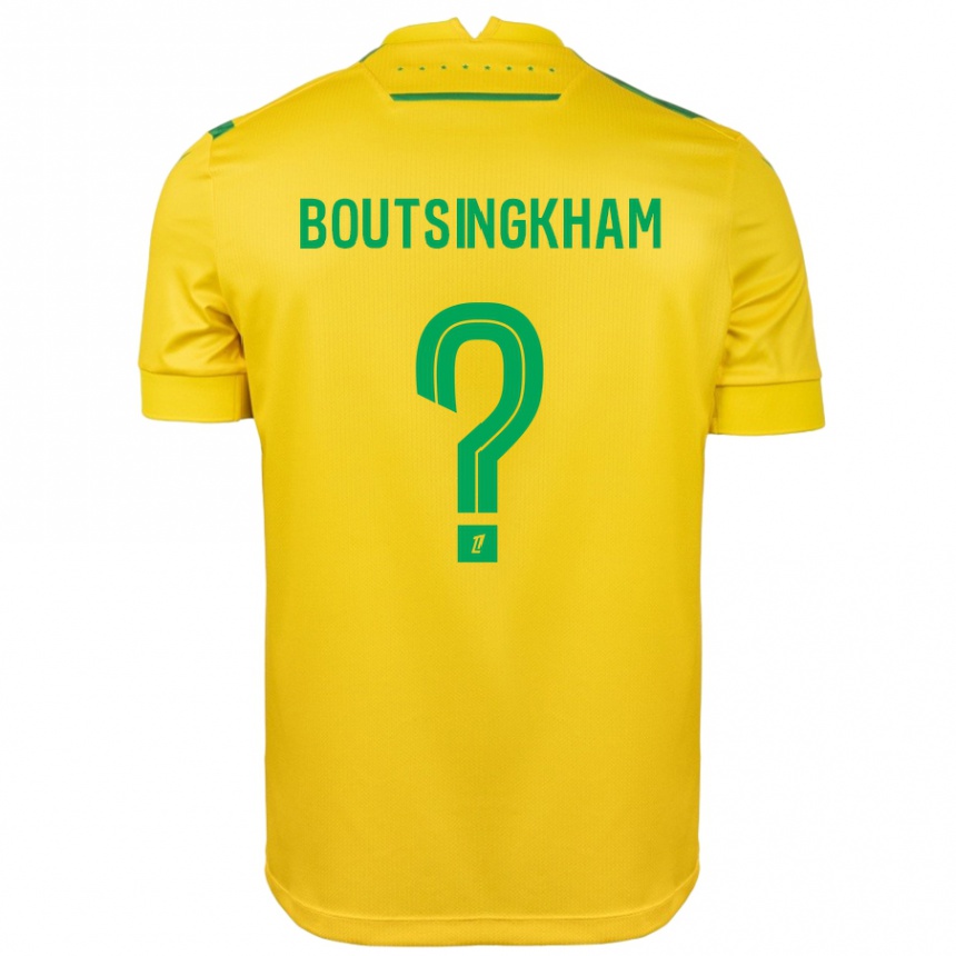 Niño Fútbol Camiseta Hugo Boutsingkham #0 Amarillo Verde 1ª Equipación 2024/25 México