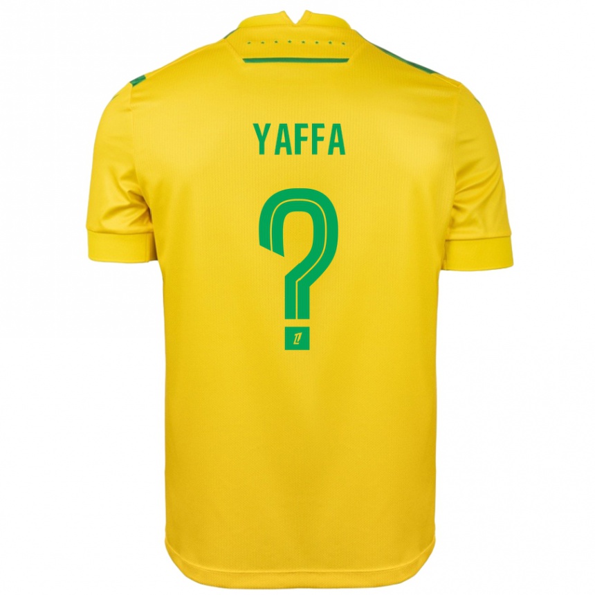 Niño Fútbol Camiseta Cheickné Yaffa #0 Amarillo Verde 1ª Equipación 2024/25 México