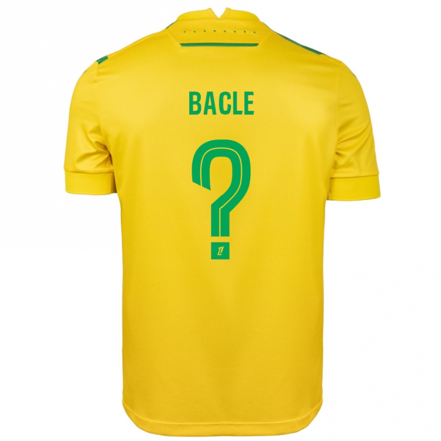 Niño Fútbol Camiseta Thomas Bacle #0 Amarillo Verde 1ª Equipación 2024/25 México