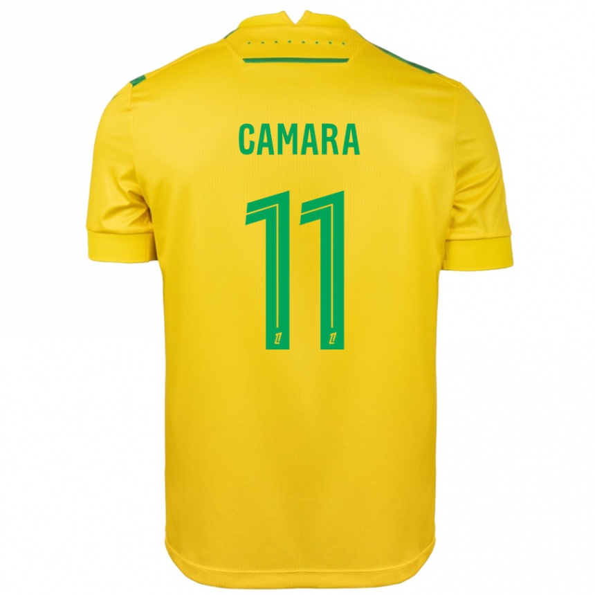 Niño Fútbol Camiseta Aboubacar Camara #11 Amarillo Verde 1ª Equipación 2024/25 México