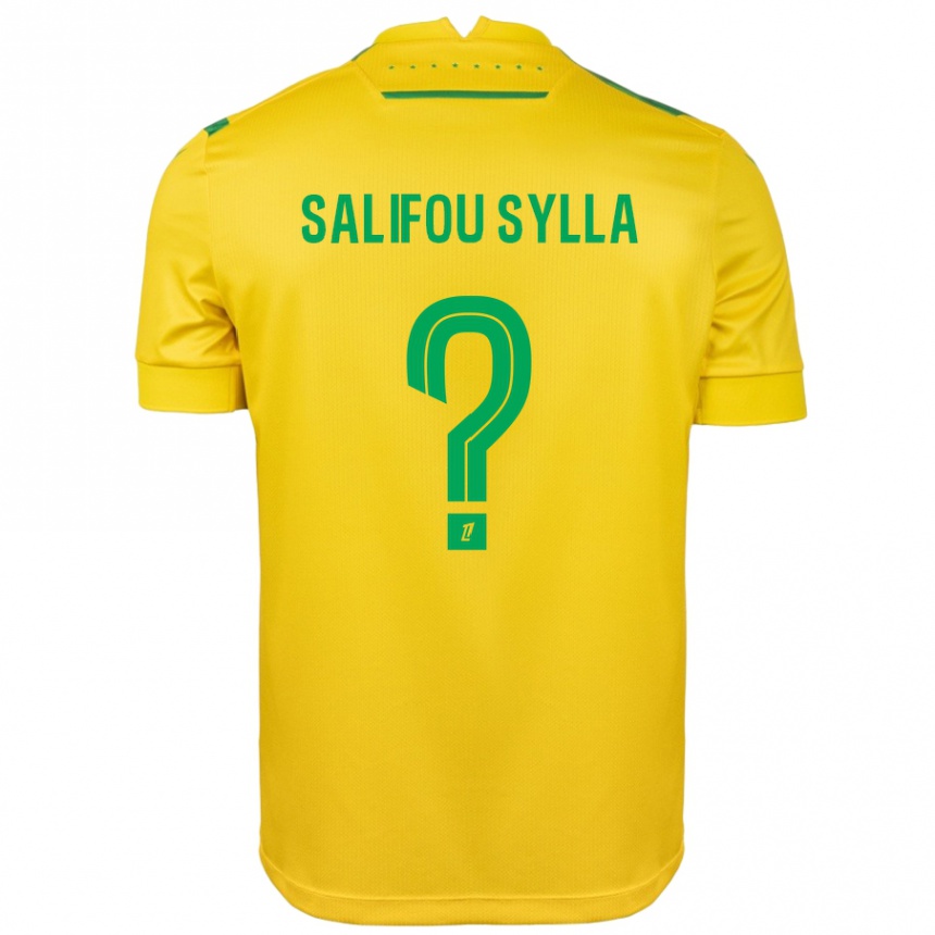 Niño Fútbol Camiseta Salifou Sylla #0 Amarillo Verde 1ª Equipación 2024/25 México