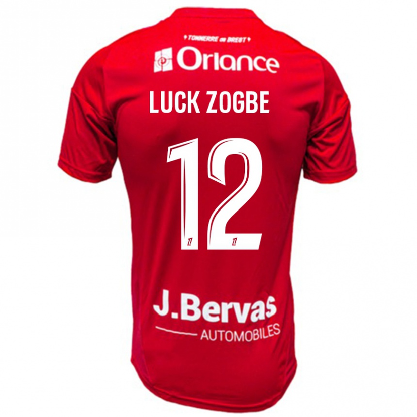 Niño Fútbol Camiseta Luck Zogbé #12 Rojo Blanco 1ª Equipación 2024/25 México