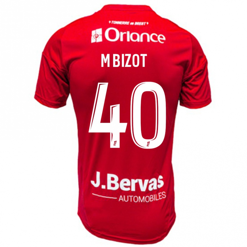 Niño Fútbol Camiseta Marco Bizot #40 Rojo Blanco 1ª Equipación 2024/25 México