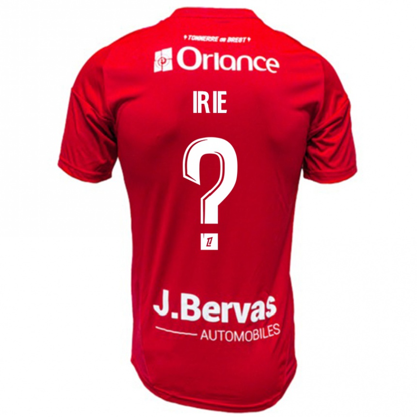 Niño Fútbol Camiseta Paris Irie #0 Rojo Blanco 1ª Equipación 2024/25 México