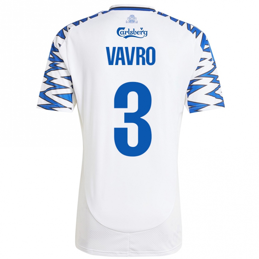 Niño Fútbol Camiseta Denis Vavro #3 Blanco Azul Cielo 1ª Equipación 2024/25 México