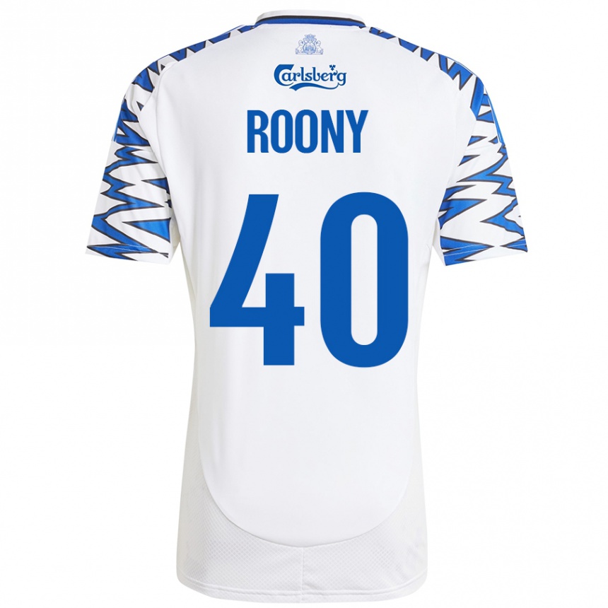 Niño Fútbol Camiseta Roony Bardghji #40 Blanco Azul Cielo 1ª Equipación 2024/25 México