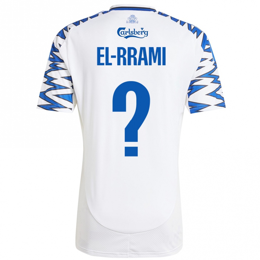 Niño Fútbol Camiseta Jamil El-Rrami #0 Blanco Azul Cielo 1ª Equipación 2024/25 México