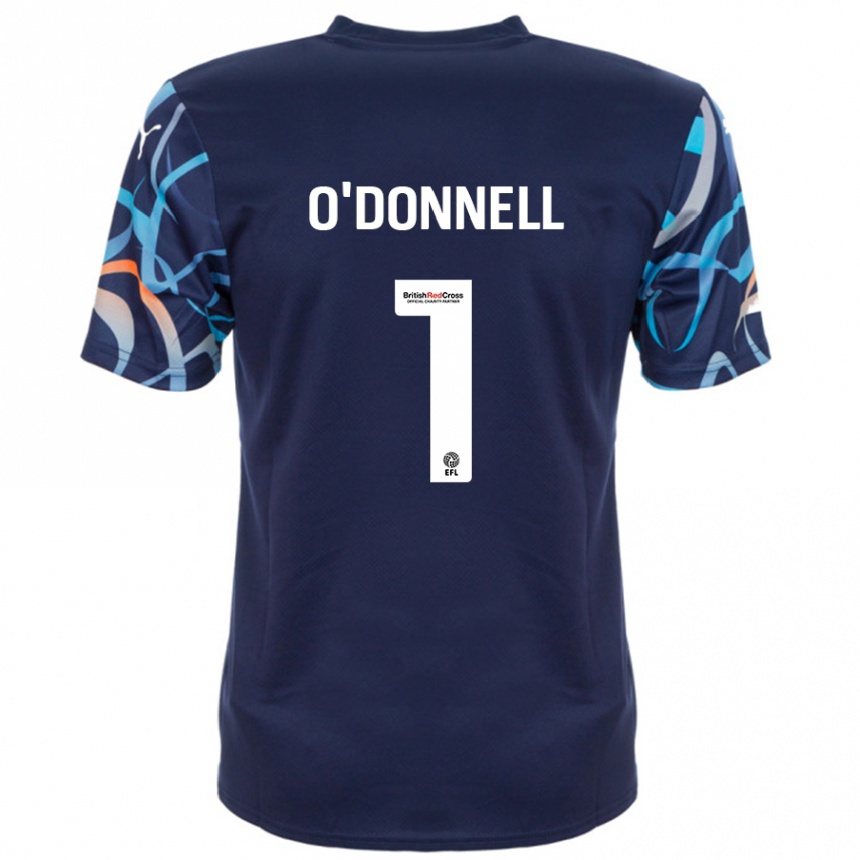 Niño Fútbol Camiseta Richard O'donnell #1 Azul Marino 2ª Equipación 2024/25 México