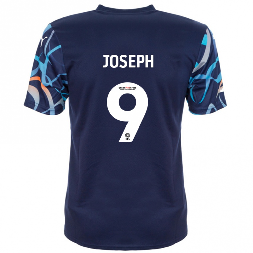 Niño Fútbol Camiseta Kyle Joseph #9 Azul Marino 2ª Equipación 2024/25 México