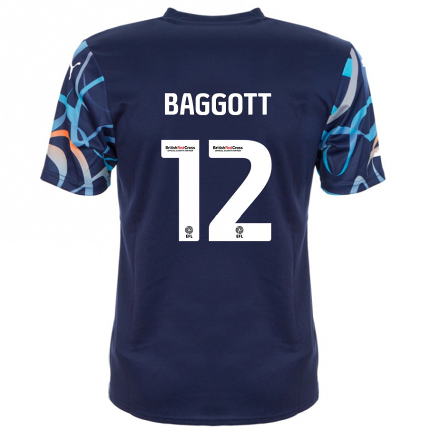 Niño Fútbol Camiseta Elkan Baggott #12 Azul Marino 2ª Equipación 2024/25 México