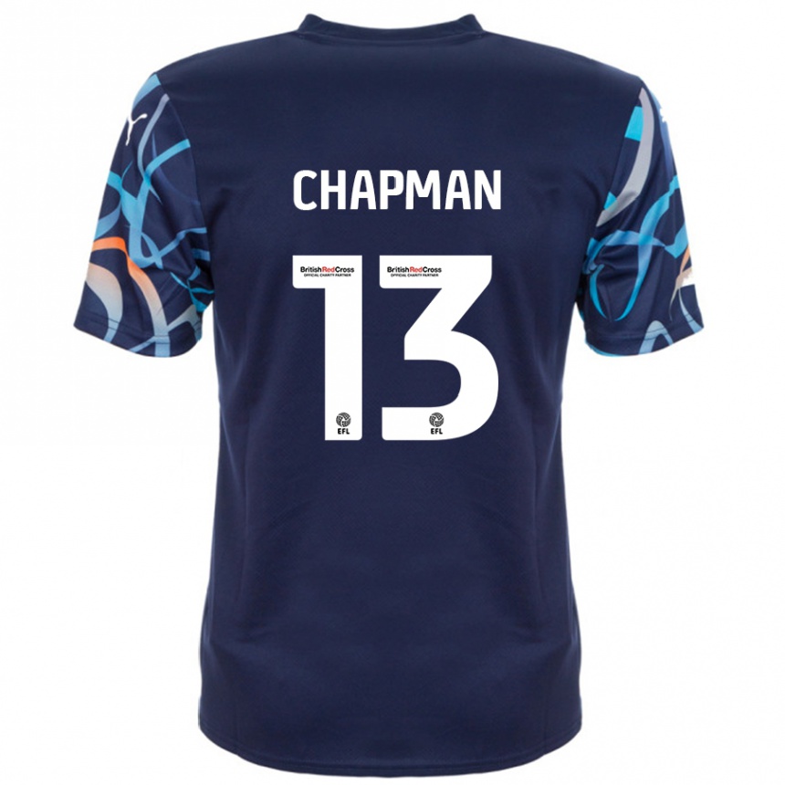 Niño Fútbol Camiseta Mackenzie Chapman #13 Azul Marino 2ª Equipación 2024/25 México