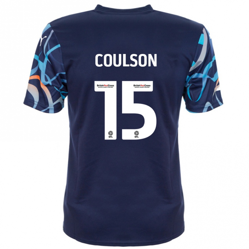 Niño Fútbol Camiseta Hayden Coulson #15 Azul Marino 2ª Equipación 2024/25 México