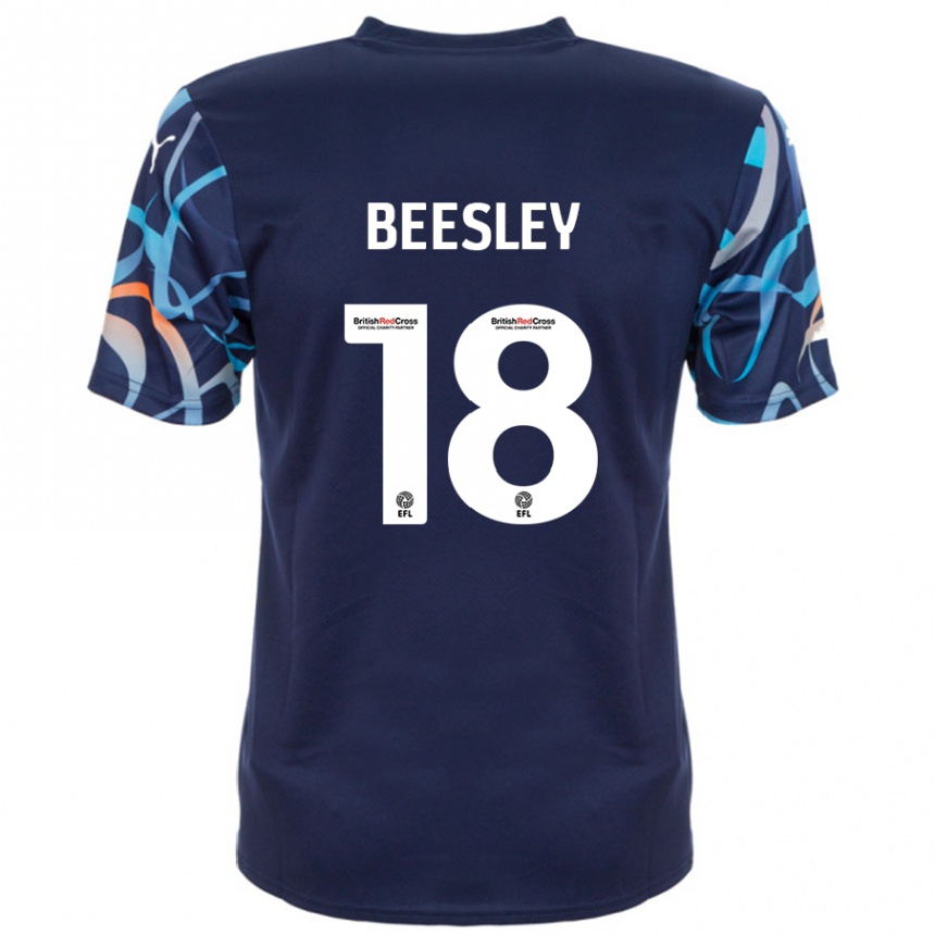 Niño Fútbol Camiseta Jake Beesley #18 Azul Marino 2ª Equipación 2024/25 México