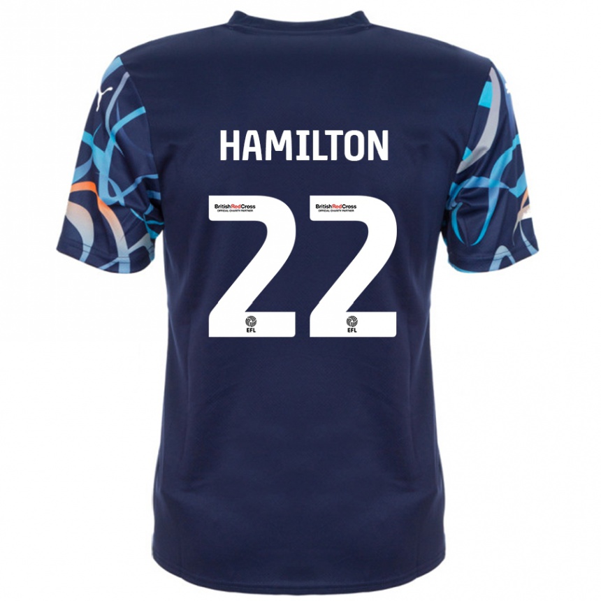 Niño Fútbol Camiseta Cj Hamilton #22 Azul Marino 2ª Equipación 2024/25 México