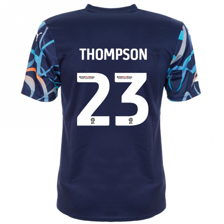 Niño Fútbol Camiseta Dominic Thompson #23 Azul Marino 2ª Equipación 2024/25 México