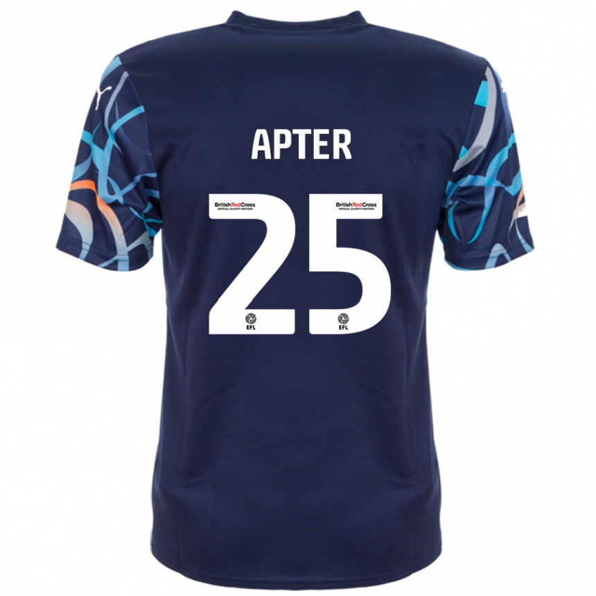 Niño Fútbol Camiseta Rob Apter #25 Azul Marino 2ª Equipación 2024/25 México