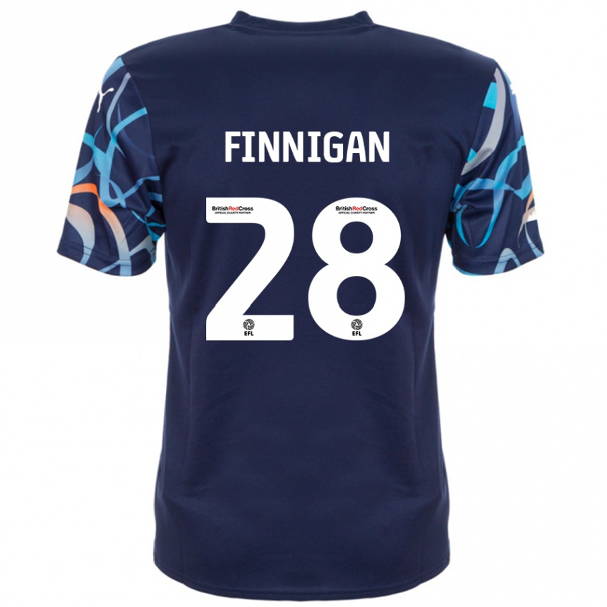 Niño Fútbol Camiseta Ryan Finnigan #28 Azul Marino 2ª Equipación 2024/25 México