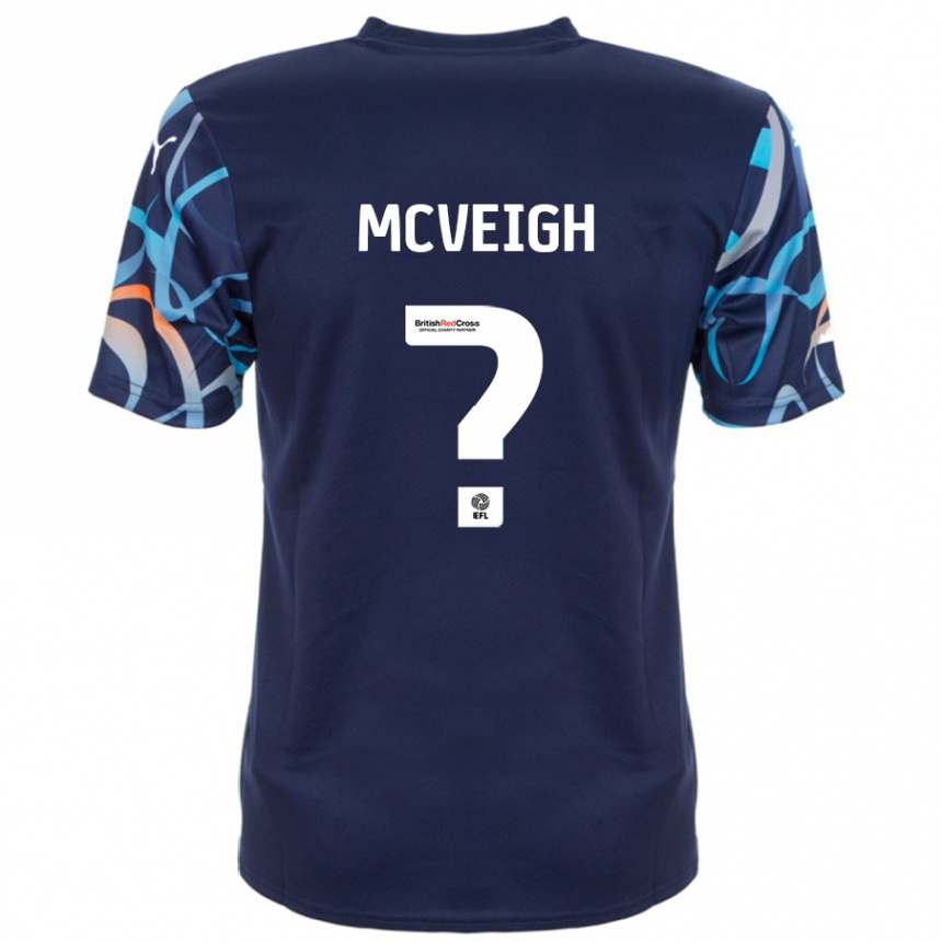 Niño Fútbol Camiseta Conor Mcveigh #0 Azul Marino 2ª Equipación 2024/25 México