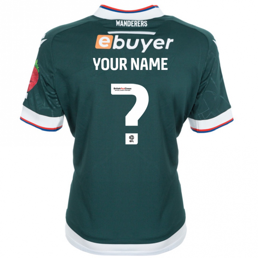 Niño Fútbol Camiseta Su Nombre #0 Verde Oscuro 2ª Equipación 2024/25 México