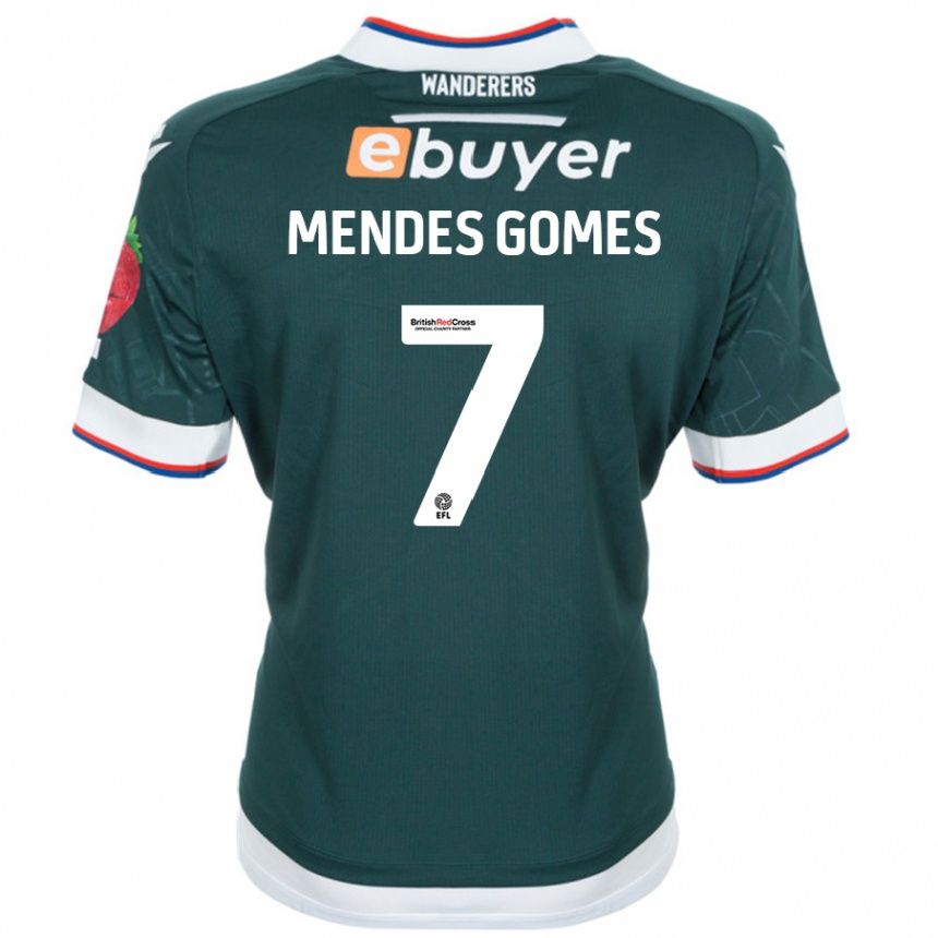 Niño Fútbol Camiseta Carlos Mendes #7 Verde Oscuro 2ª Equipación 2024/25 México