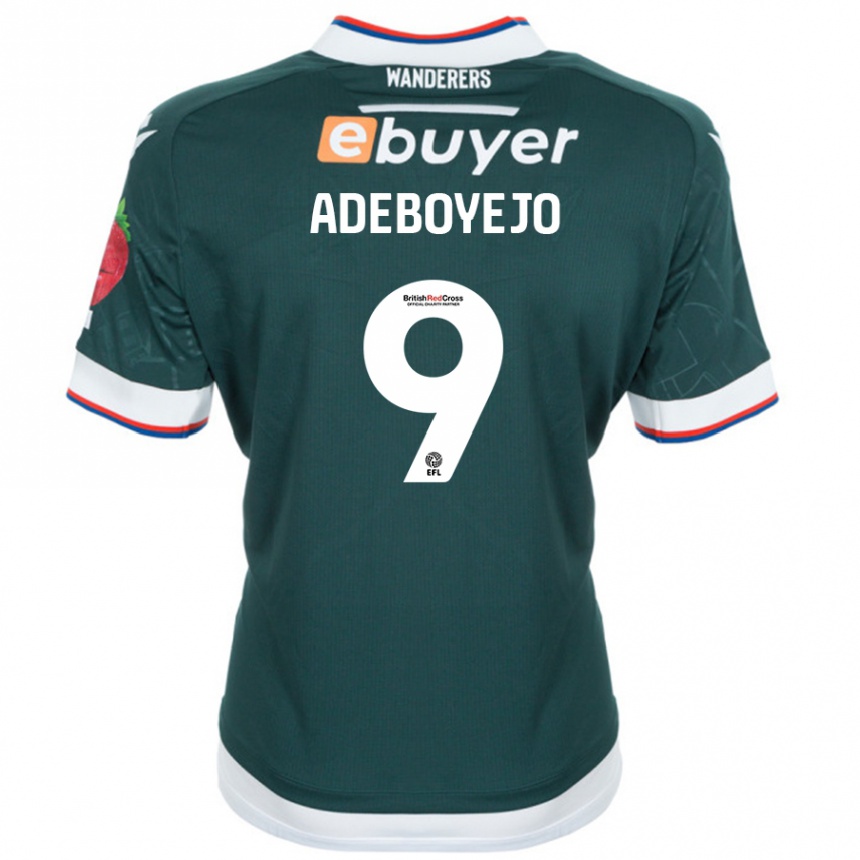 Niño Fútbol Camiseta Victor Adeboyejo #9 Verde Oscuro 2ª Equipación 2024/25 México