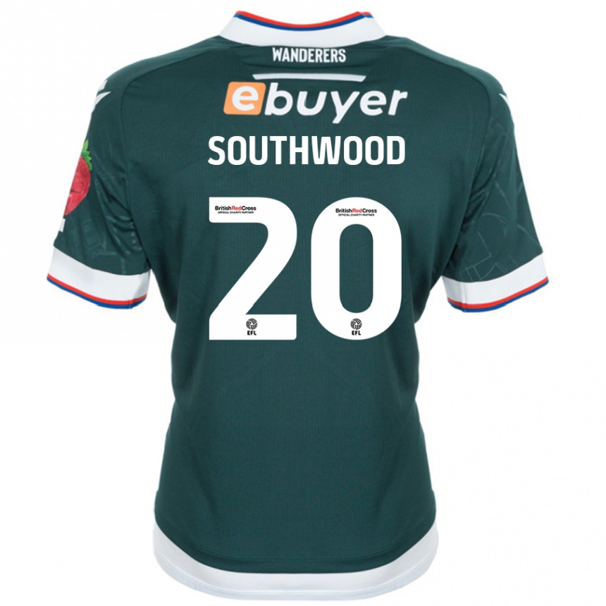 Niño Fútbol Camiseta Luke Southwood #20 Verde Oscuro 2ª Equipación 2024/25 México