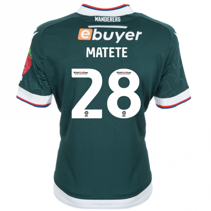 Niño Fútbol Camiseta Jay Matete #28 Verde Oscuro 2ª Equipación 2024/25 México