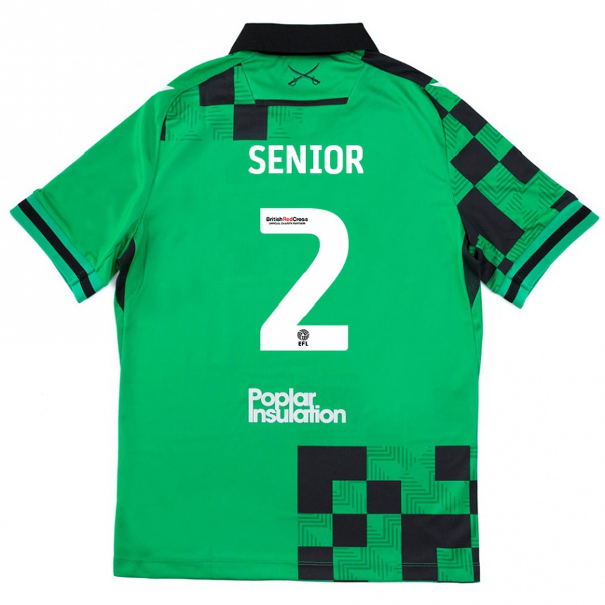 Niño Fútbol Camiseta Joel Senior #2 Verde Negro 2ª Equipación 2024/25 México