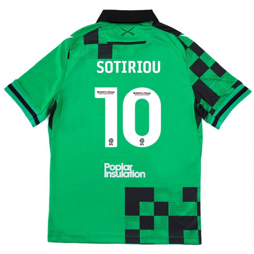 Niño Fútbol Camiseta Ruel Sotiriou #10 Verde Negro 2ª Equipación 2024/25 México