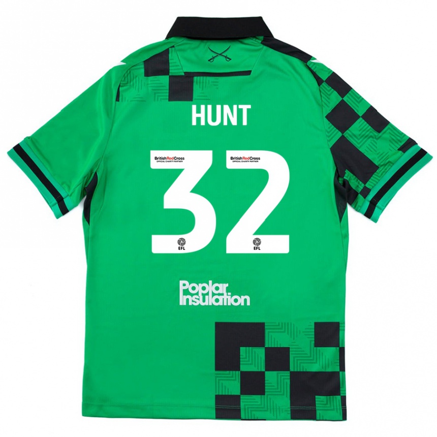 Niño Fútbol Camiseta Jack Hunt #32 Verde Negro 2ª Equipación 2024/25 México