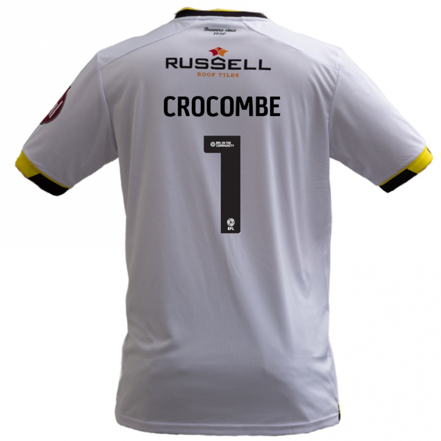 Niño Fútbol Camiseta Max Crocombe #1 Blanco 2ª Equipación 2024/25 México