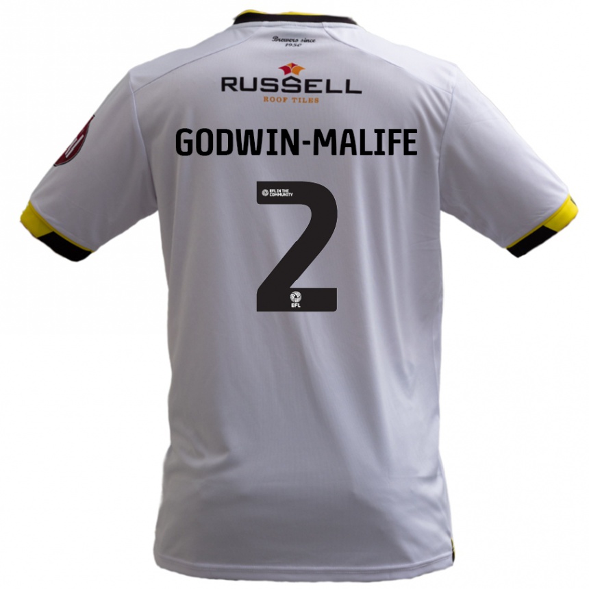 Niño Fútbol Camiseta Udoka Godwin-Malife #2 Blanco 2ª Equipación 2024/25 México