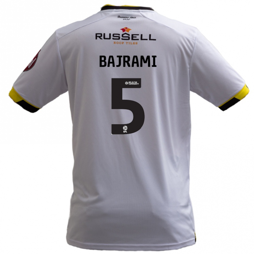 Niño Fútbol Camiseta Geraldo Bajrami #5 Blanco 2ª Equipación 2024/25 México