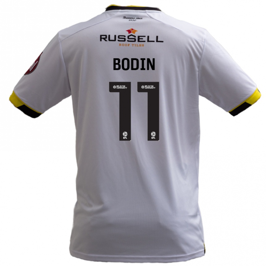 Niño Fútbol Camiseta Billy Bodin #11 Blanco 2ª Equipación 2024/25 México