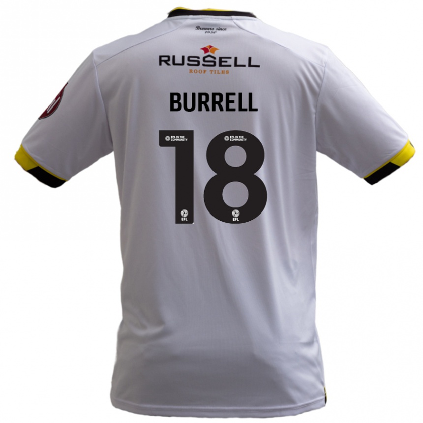 Niño Fútbol Camiseta Rumarn Burrell #18 Blanco 2ª Equipación 2024/25 México